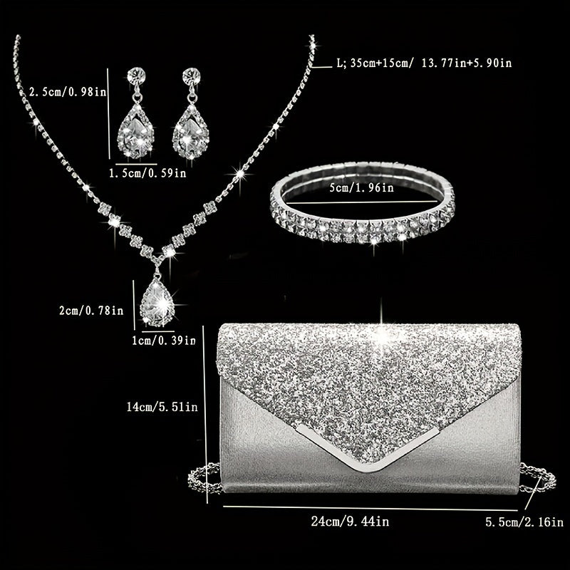 Bolsa Ombro Clutch Elegante